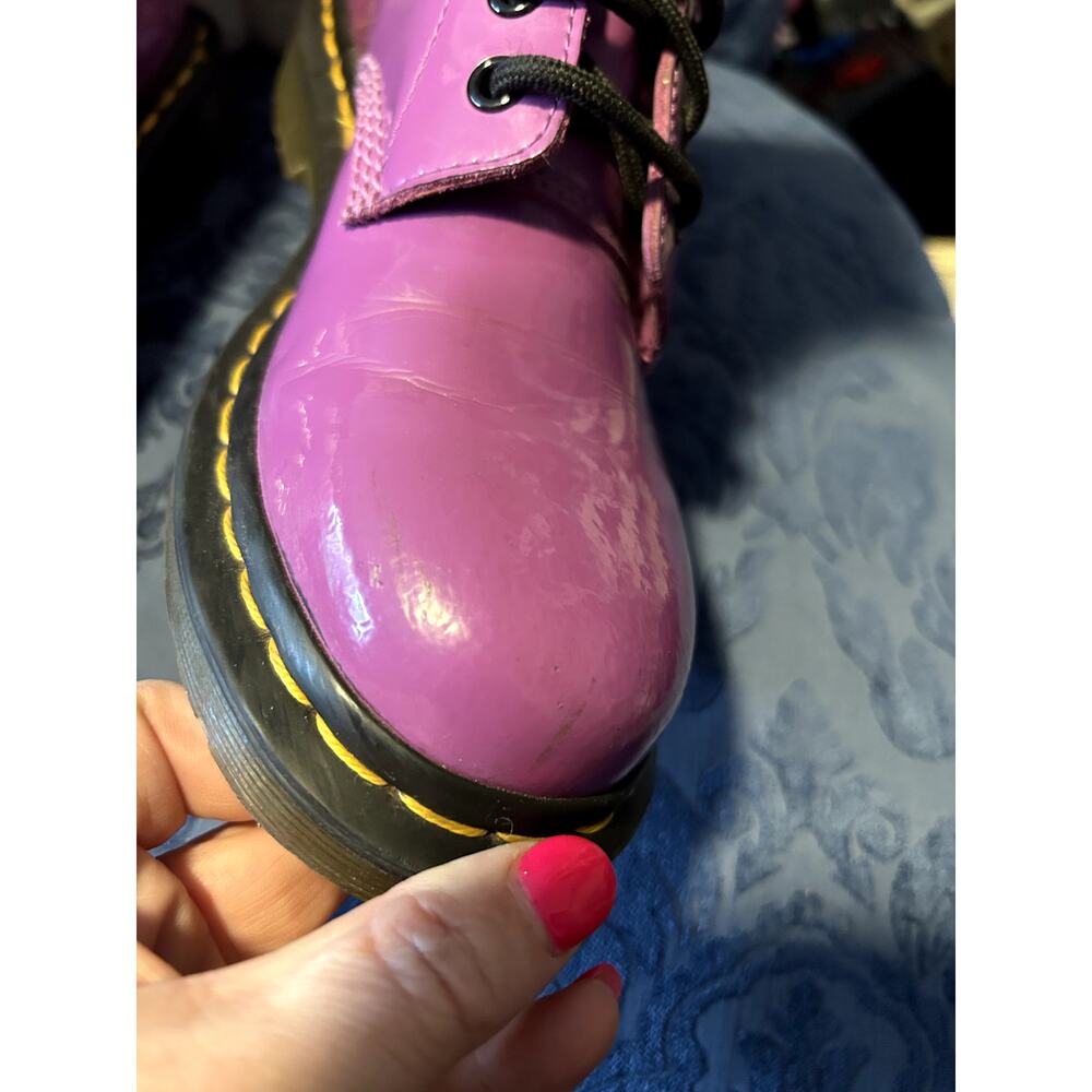 Dr Martens Bright Purple 1460 Boots Size 7/EU 38 - Picture 4 of 9